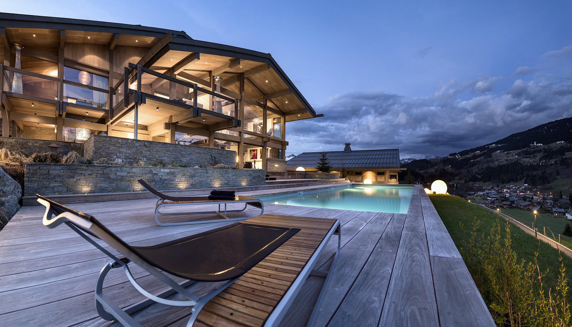 Piscine chalet Mont Blanc