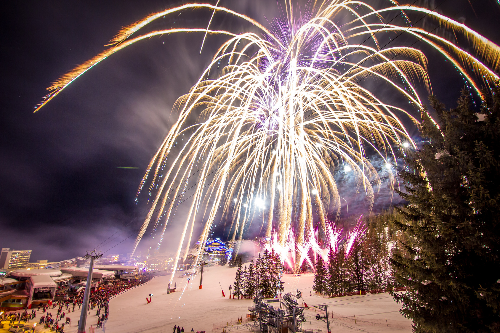 Feux d'artifice Courchevel Chalets Courchevel