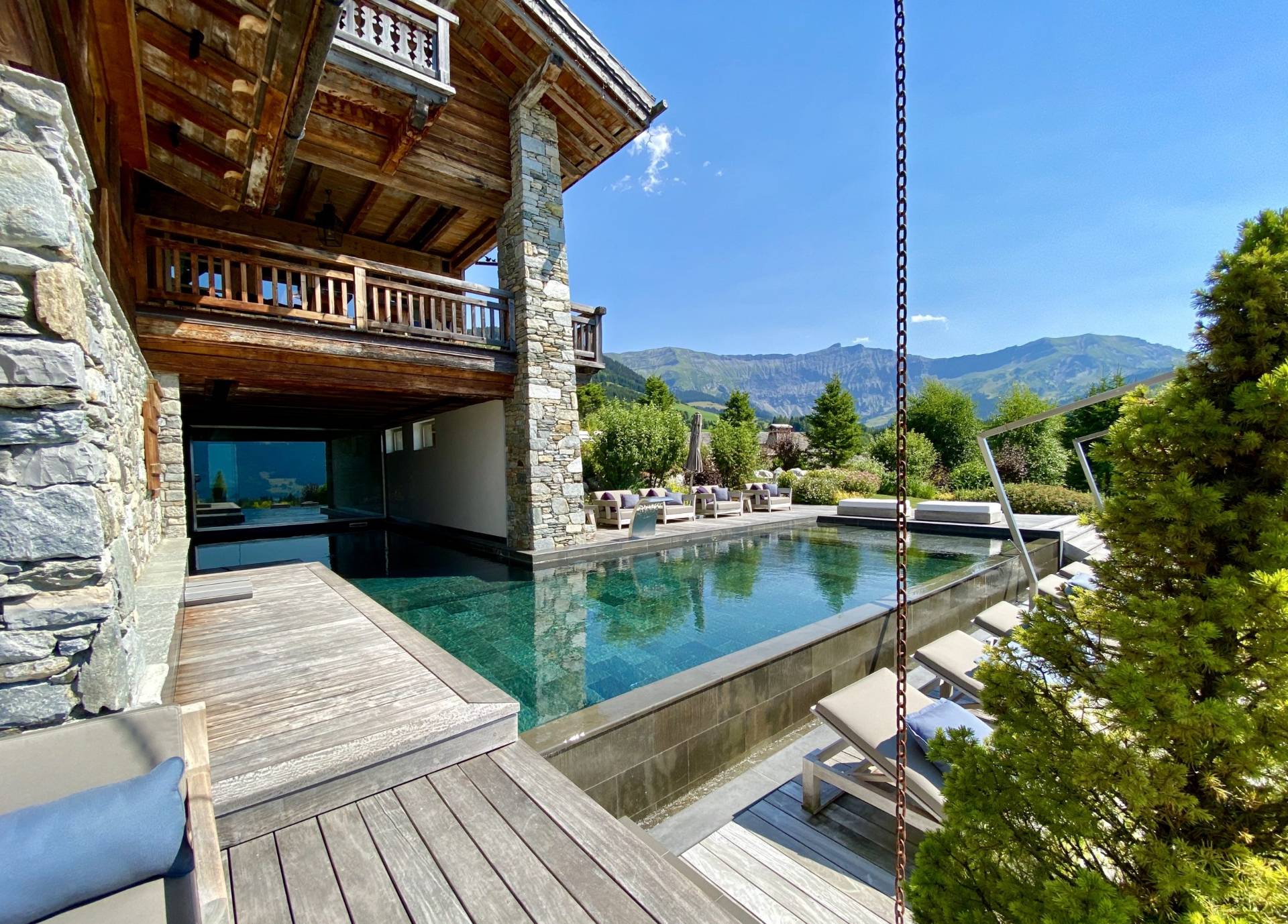 chalet luxueux Megève avec piscine