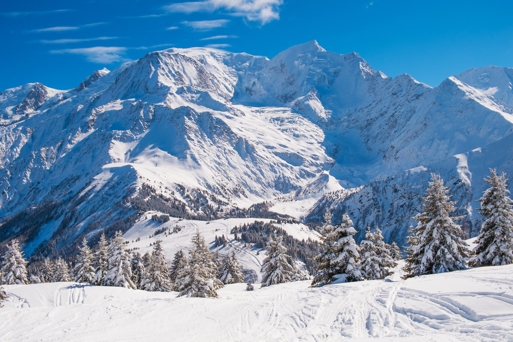 Mont Blanc winter Vacances Ski Courchevel